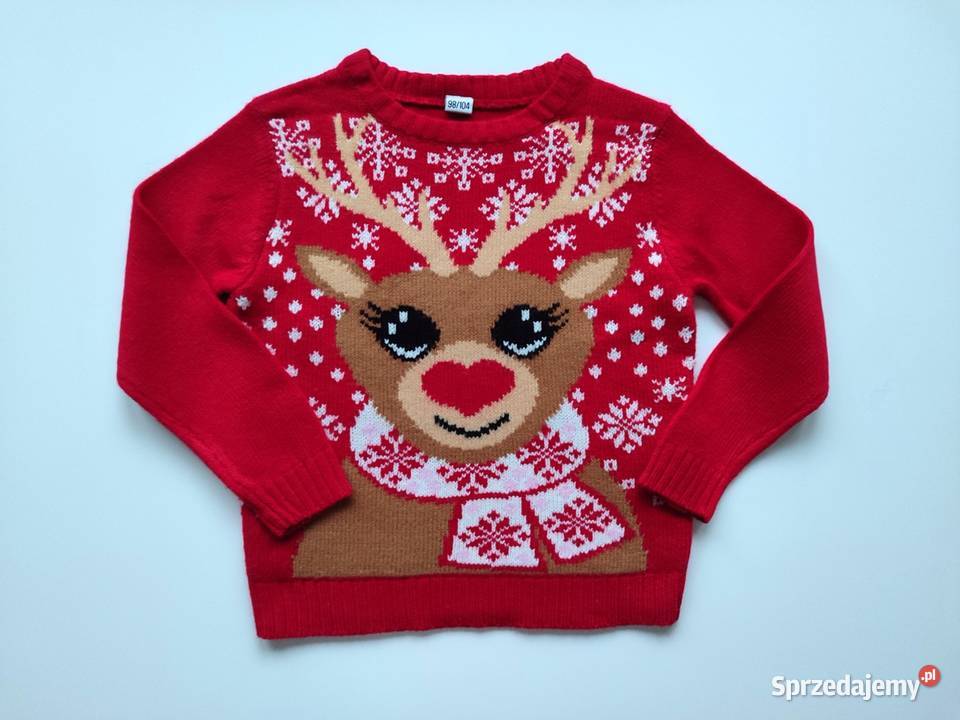 Nowy sweter świąteczny Renifer No name 98104 śląskie Katowice