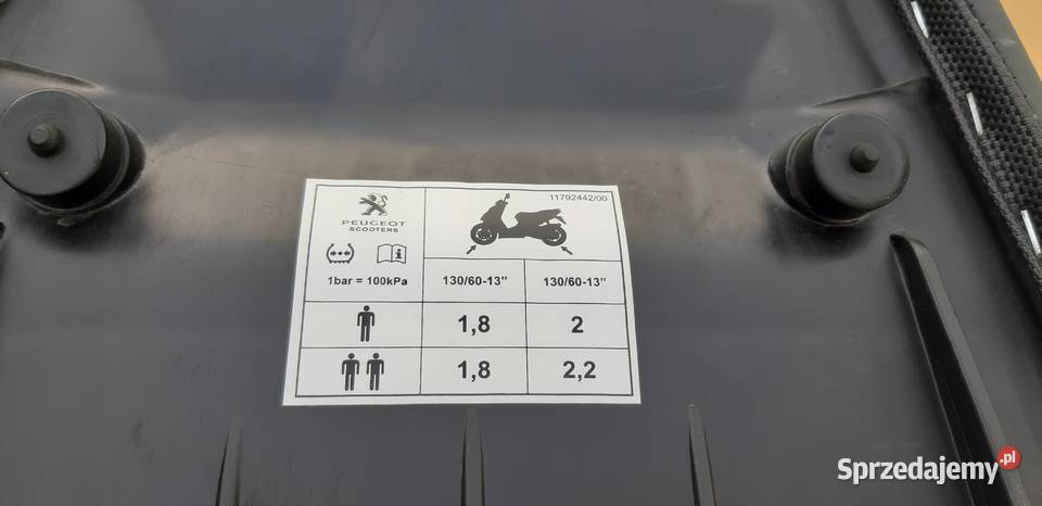 PEUGEOT SPEEDFIGHT III 3 SPEED FIGHT KANAPA Bieleń