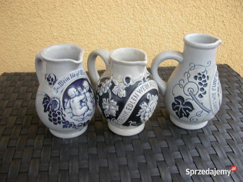 kufle dzbanki stare 3 sztuki lubuskie