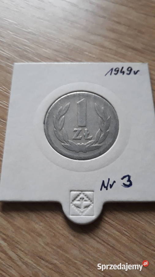 1 złoty 1949 r Aluminium 3 ładna Konin