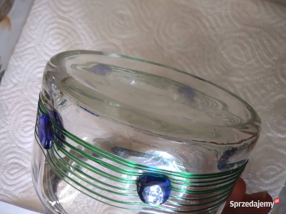 Piękny zestaw Art Noveau Poschinger Glass Gniezno