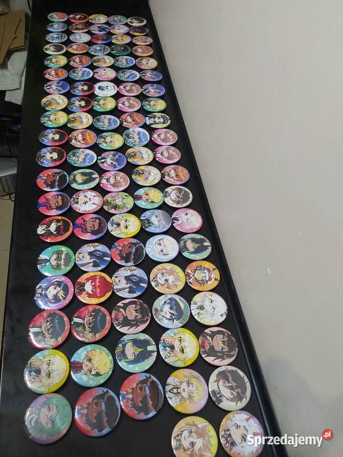 Przypinki anime komplet 107 Pozostałe małopolskie Kraków sprzedam