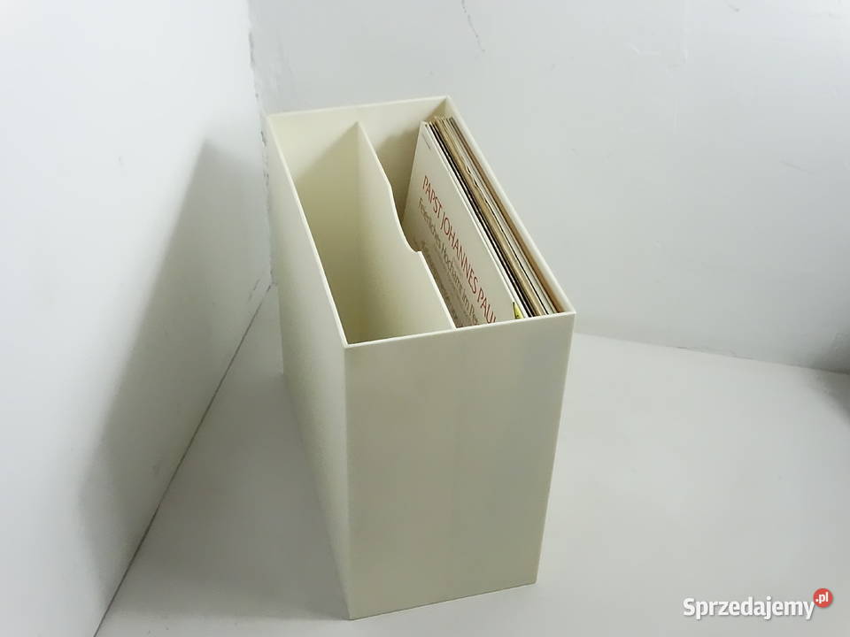 Duży stojak na płyty winylowe Vintage na 50 LP