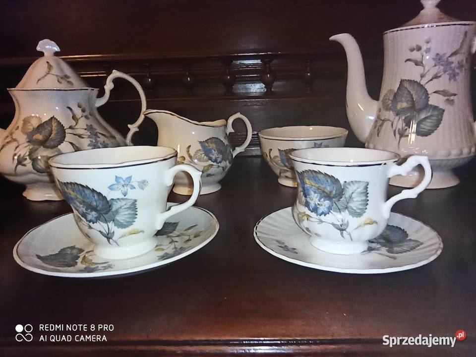 Filiżanka Mayfair Pottery Made in England Biała Gdańsk