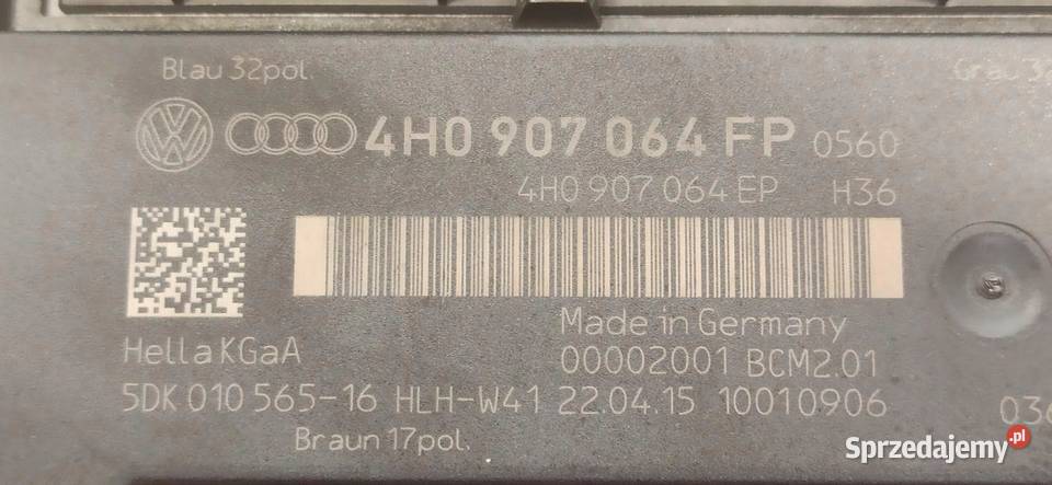 AUDI A7 4G MODUŁ KOMFORTU 4H0907064FP sprzedam