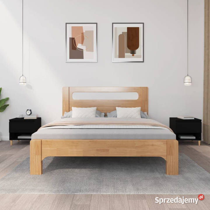Szafki nocne 2 czarne 50x46x50 WM819535 Warszawa
