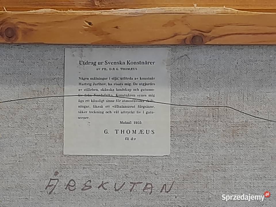 Hartvig Jarlhov 19191992 Pejzaż górski obraz Iłża