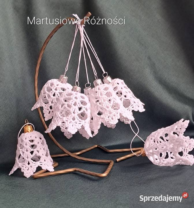 Dzwonki szydełkowe zestaw 6sztuk Suwałki