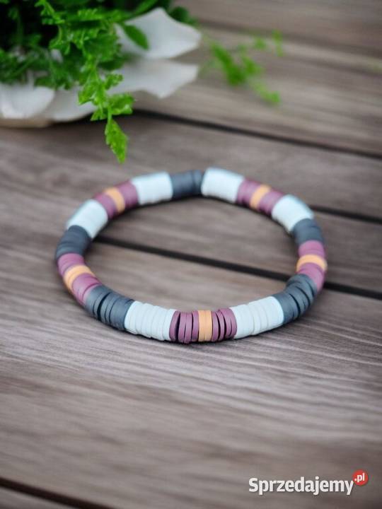 Bransoletka z glinianych koralików sprzedam
