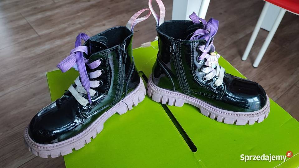 Buty kozaki dziewczęce rozmiar 28 mazowieckie Warszawa