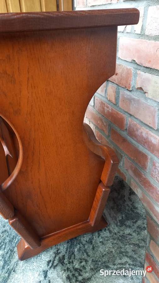 Gazetnik drewniany Stolik stojak na gazety z Meble Gawroniec