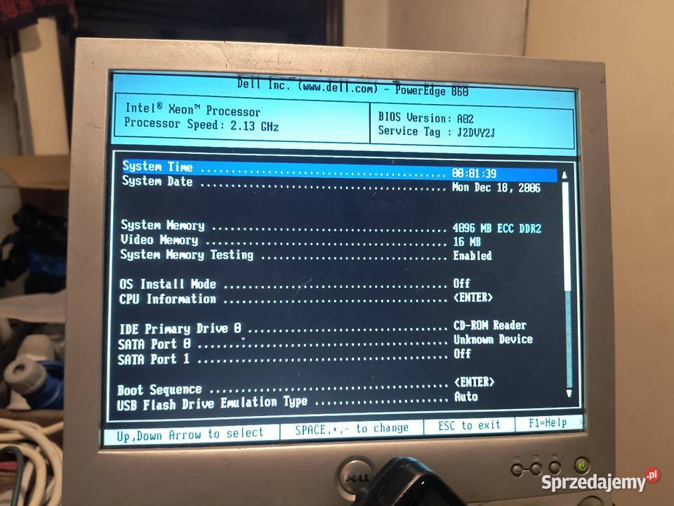 Serwer rack Dell poweedge 860 Klasy Core 2 Duo Kraków
