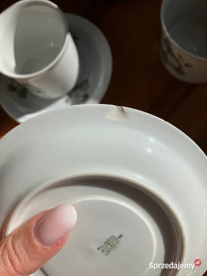 Serwis kawowy Wawel porcelana PRL kwiatki jaśmin podkarpackie Nisko