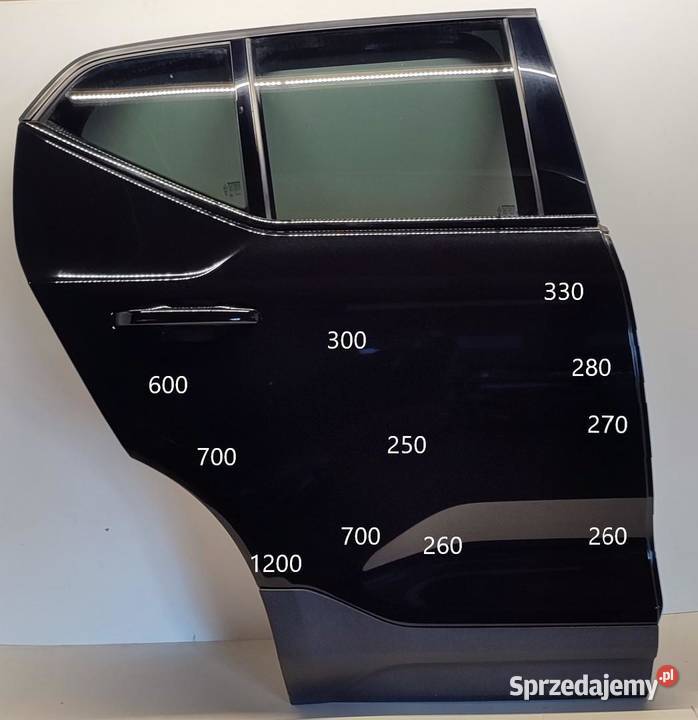 VOLVO XC40 DRZWI PRAWY TYŁ ONYX BLACK 717