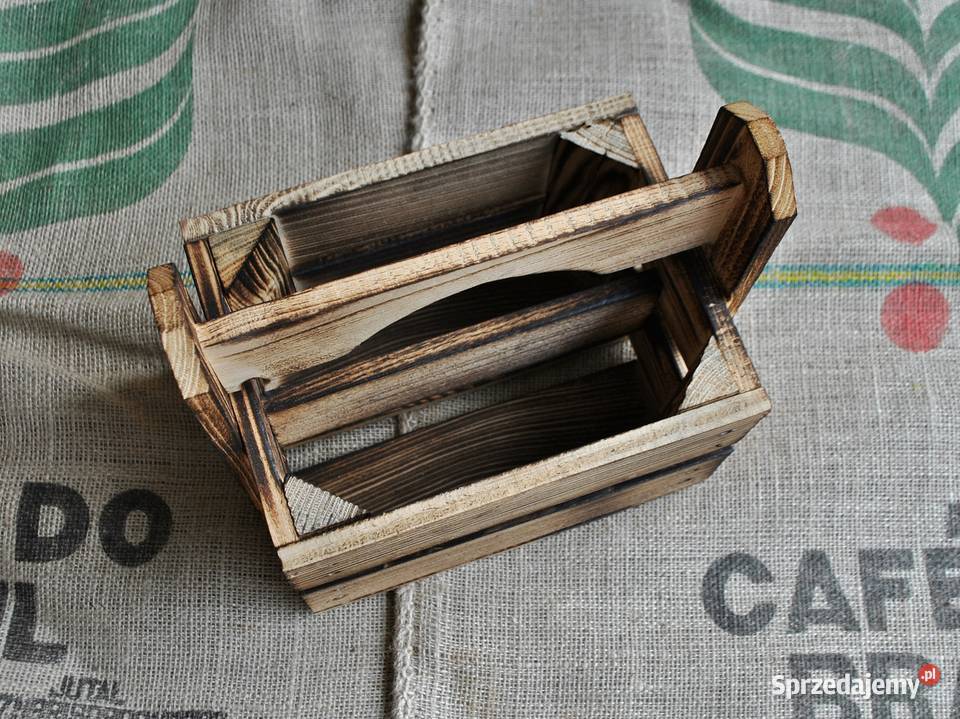 NOSIDŁO Skrzynka drewniana na piwko piwo