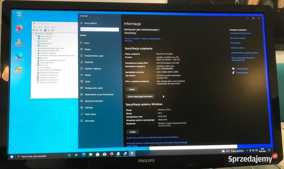 Komputer PC desktop Fujitsu stacjonarny windows Szczecin