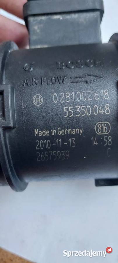 Przepływomierz 55350048 Opel 13 cdti Rok produkcji 2010