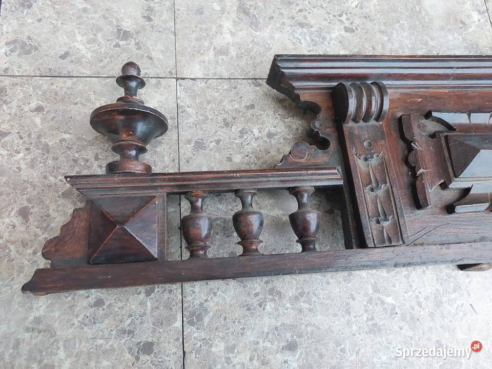 16 Górka korona zwieńczenie szafki lustra Antyki, Sztuka, Kolekcje Tczew