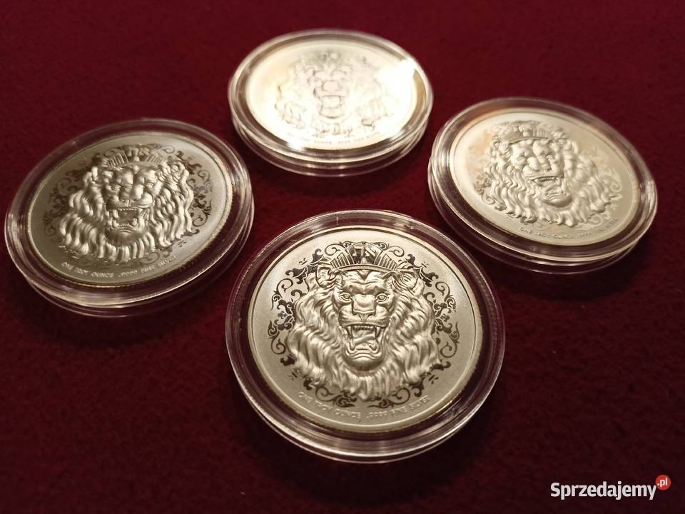 Srebrna moneta Roaring Lion 2021