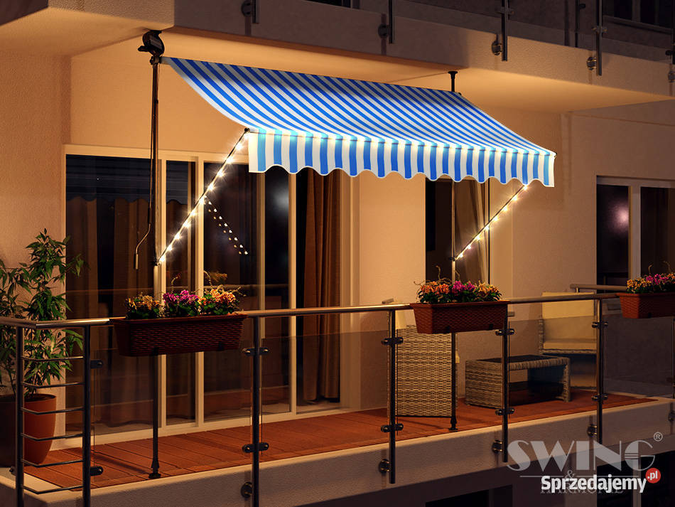 markiza zaciskowa balkonowa tarasowa led Pozostałe
