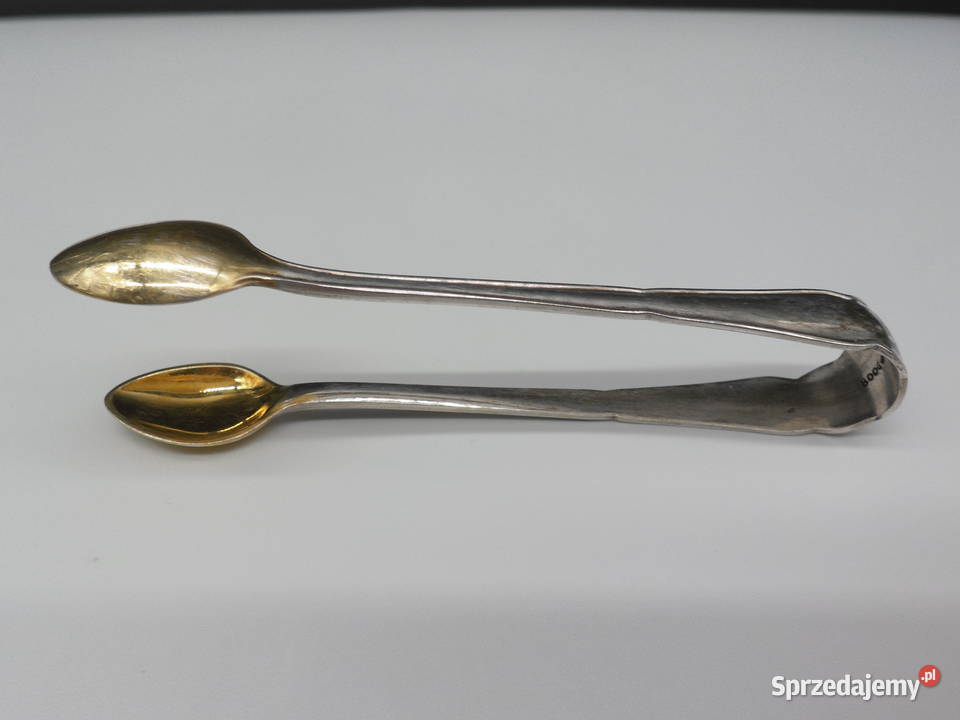 Srebrne szczypce do cukru pr 800 waga 20 gram Raszków