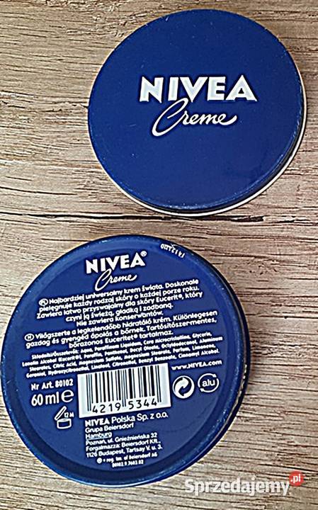 Opakowanie pudełko kremie Nivea Creme Ostrów Wielkopolski