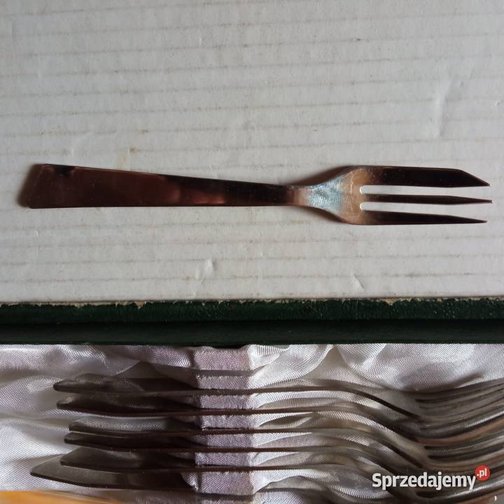 Komplet do ciasta 6 widelczyków łopatka nozyk Gliwice