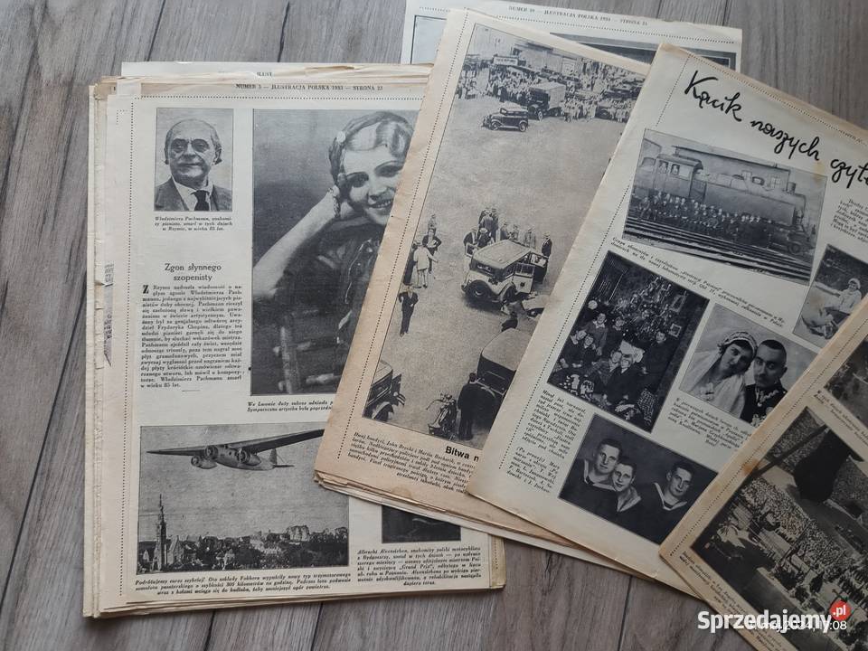 Ilustracja Polska archiwalny przedwojenny Wronki