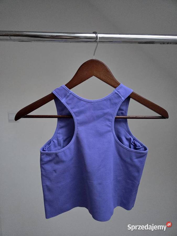 Fioletowy sportowy top bez rękawów w prążki Move małopolskie Liszki sprzedam