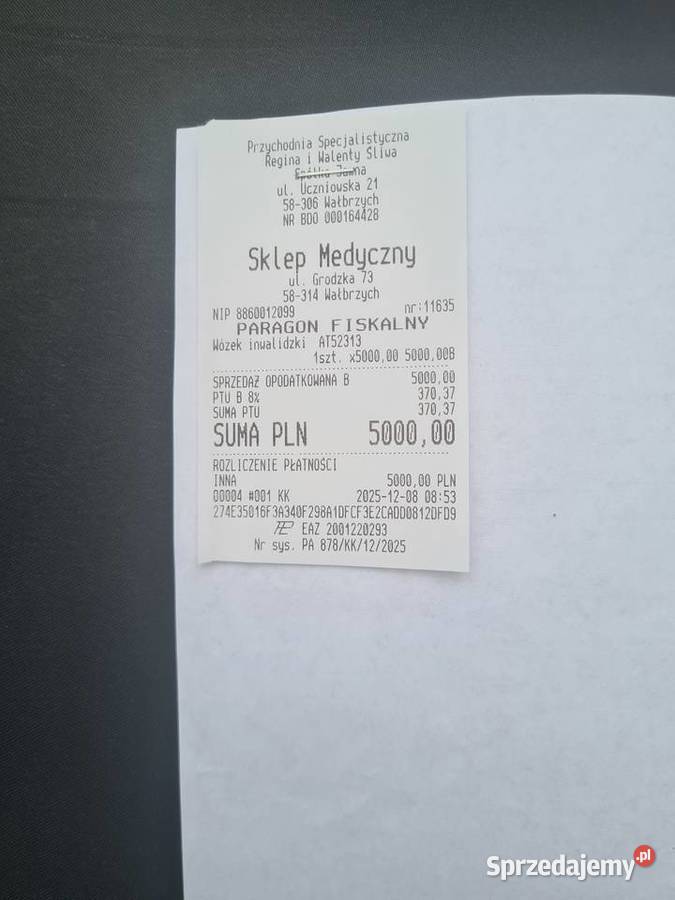 Elektryczny skuter inwalidzki dolnośląskie Wałbrzych sprzedam