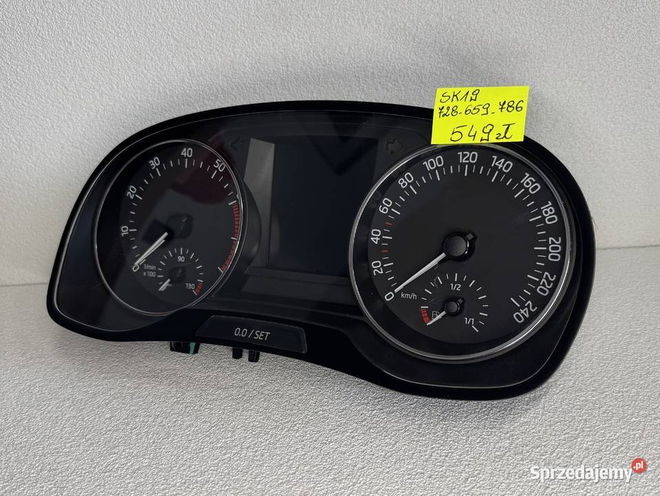 LICZNIK PRĘDKOŚCIOMIERZ ZEGARY SKODA FABIA III mazowieckie Warszawa