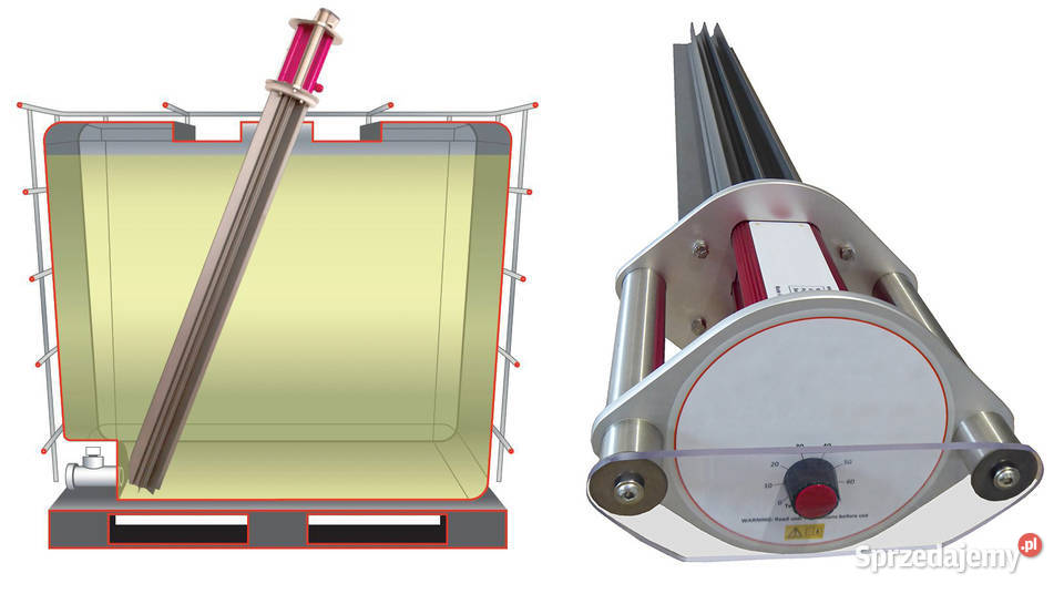 Internal IBC DPPL 1000l Heating System with Magazynowanie