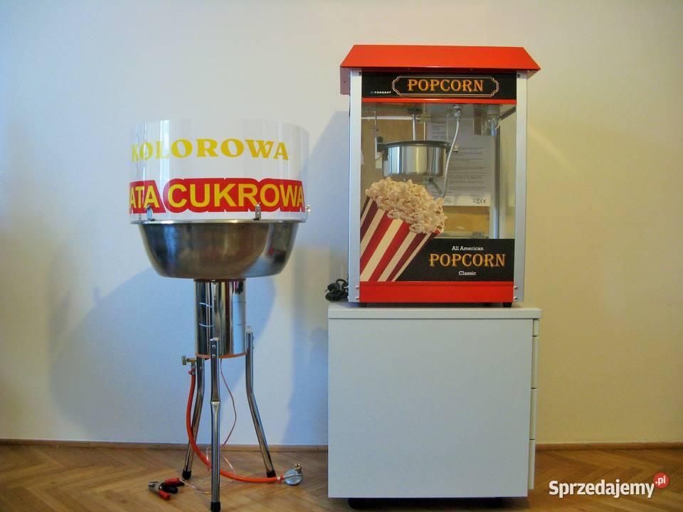 Wata cukrowa Popcorn waty cukrowej i popcornu