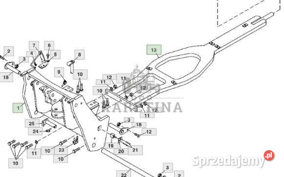 John Deere 7830 Rama Główna Podnośnik TUZ wielkopolskie sprzedam