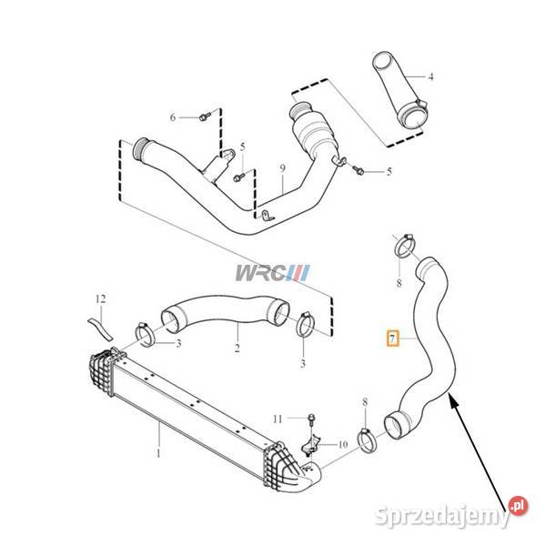 Przewód powietrza intercooler Volvo S60 V60 XC60 osobowe kujawsko-pomorskie