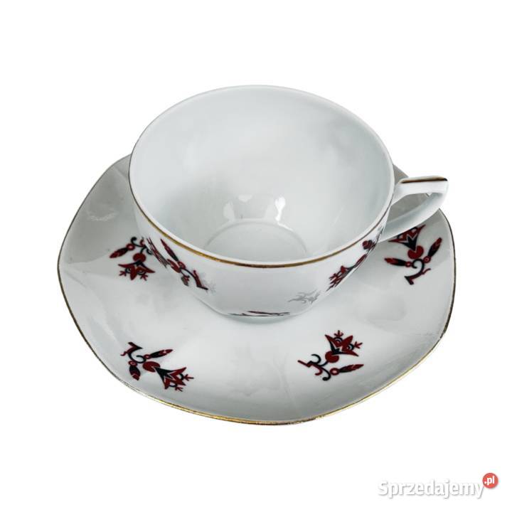 Filiżanka ze spodkiem Viktoria Czechosłowacja Warszawa