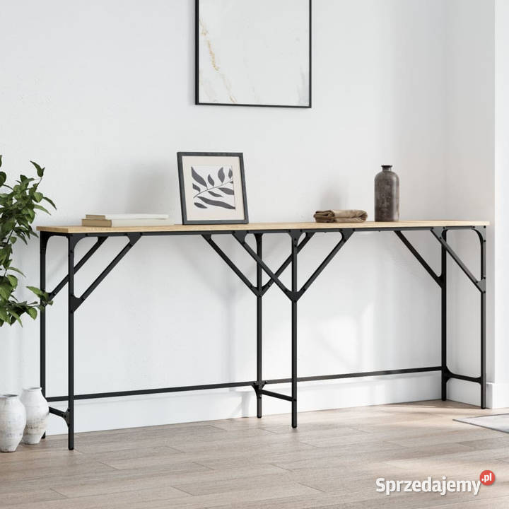 Stolik konsolowy dąb sonoma 180x29x75 WM837763 Stoły Warszawa
