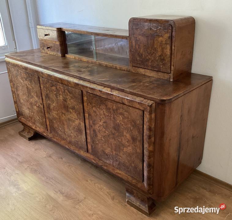 Przedwojenny komplet mebli Art Deco Bufet Meble do salonu Tarnów
