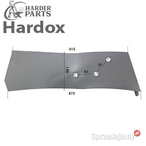 Ścinacz skiby HARDOX 27300101P PDG6 do pługa podlaskie Suwałki