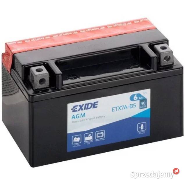Akumulator motocyklowy EXIDE ETX7ABS YTX7ABS 12V sprzedam