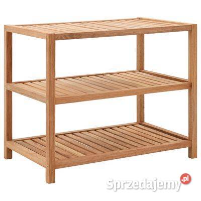Półka łazienkowa z drewna orzechowego 65x40x55 Warszawa