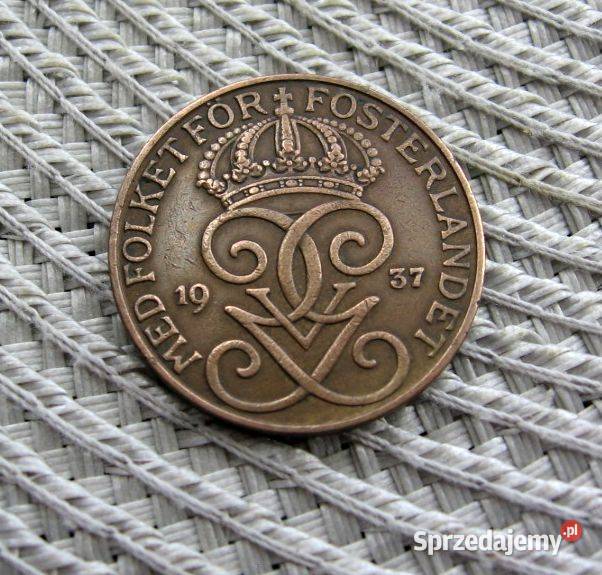 Szwecja 5 Ore 1937r Kalisz