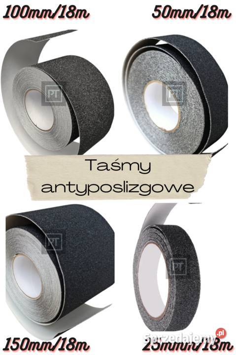 Taśma antyposlizgowa 150mm 18m NAJSZERSZA GRIP dolnośląskie Wiązów