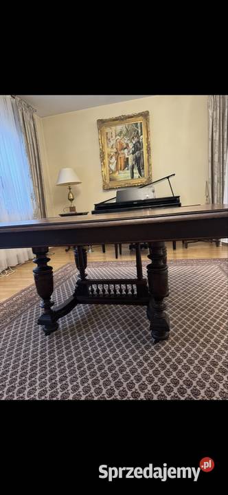 Stół szerokość 130 x 112 rozkładany do 3 m antyk Konstancin-Jeziorna