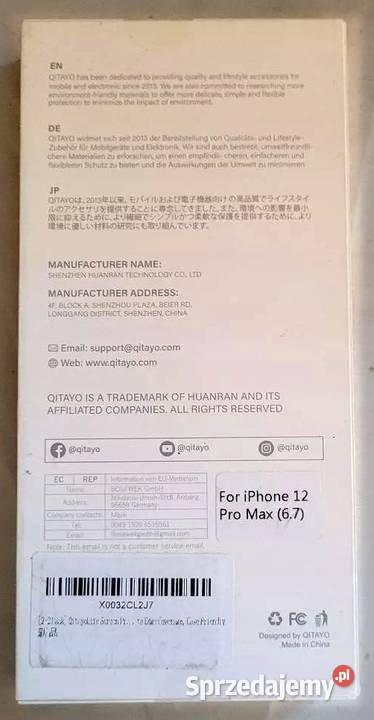 Qitayo Szkło Hartowane Screen Protector Iphone Pozostałe Pyskowice
