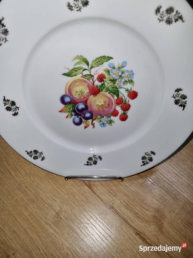 Talerz Patera Do Ciasta Owoce Porcelana Limoges wielkopolskie Wola Podłężna sprzedam
