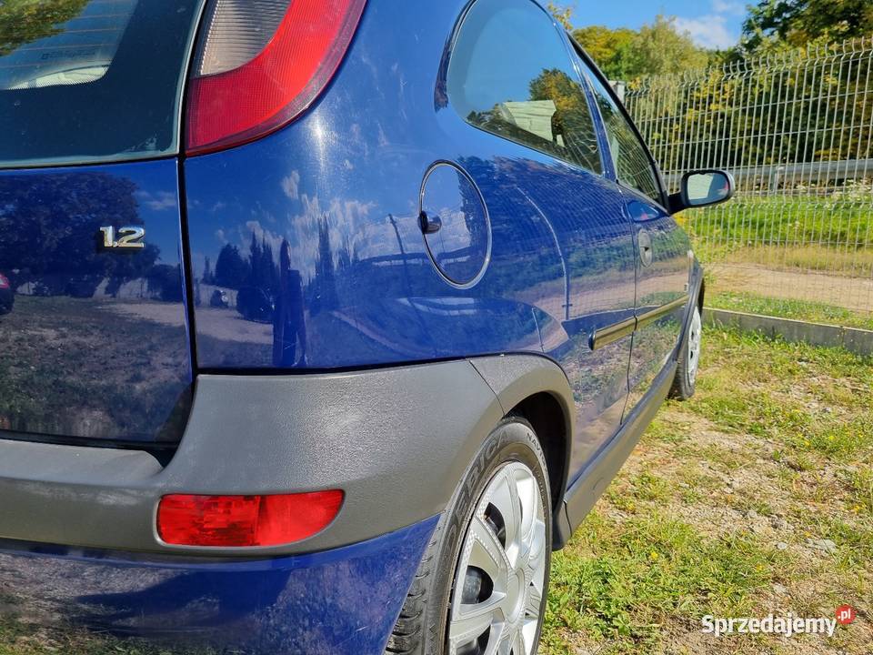 Opel Corsa C 12 Benzyna Klima granatowy Corsa Samochody osobowe dolnośląskie