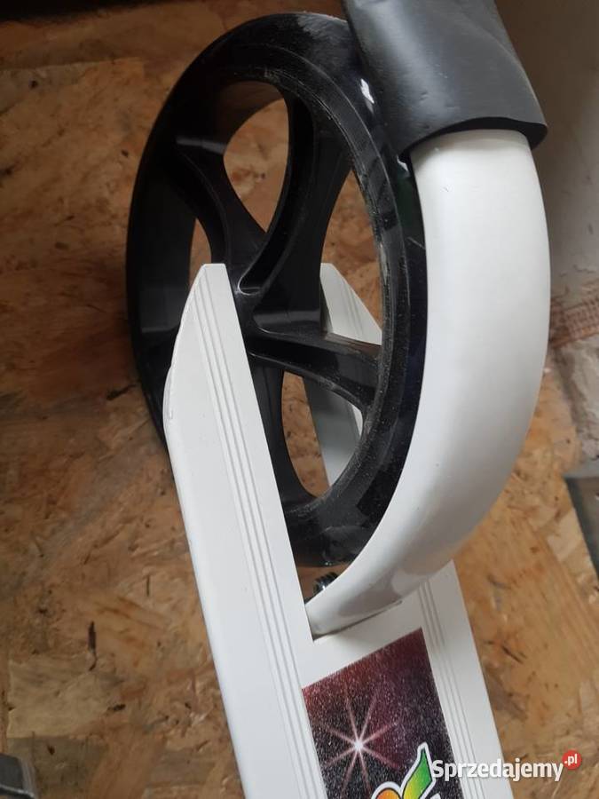 Hulajnoga duża SCOOTER Duże Koła Czarna biała Głogowa
