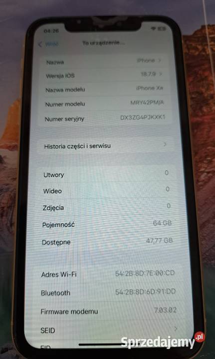 Iphone Xr 64gb UniKat ŻóŁtY Warszawa