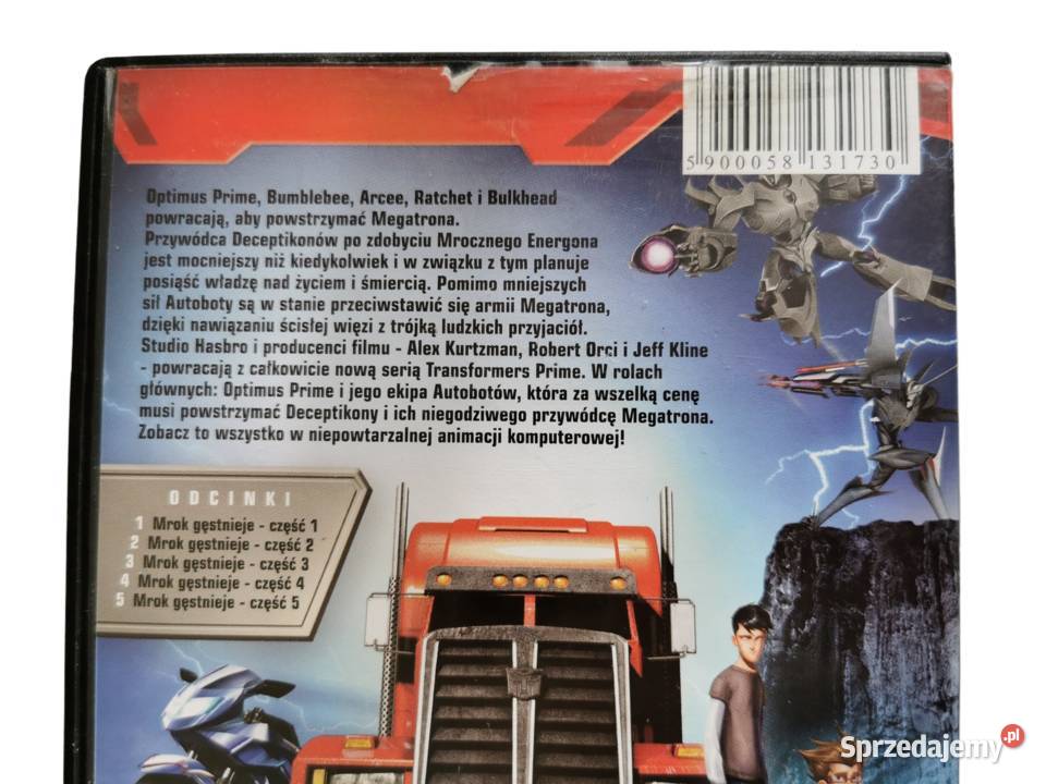 Film animowany Transformers Prime Seria 1 część Puławy sprzedam